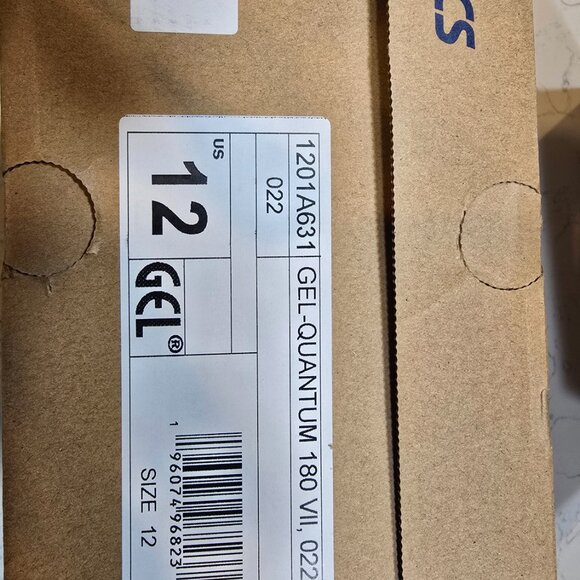 Asics Gel-Quantum 180 VII Running Shoe Sneaker Mens Size 12 CARBON BLACK NEW - Picture 7 of 7